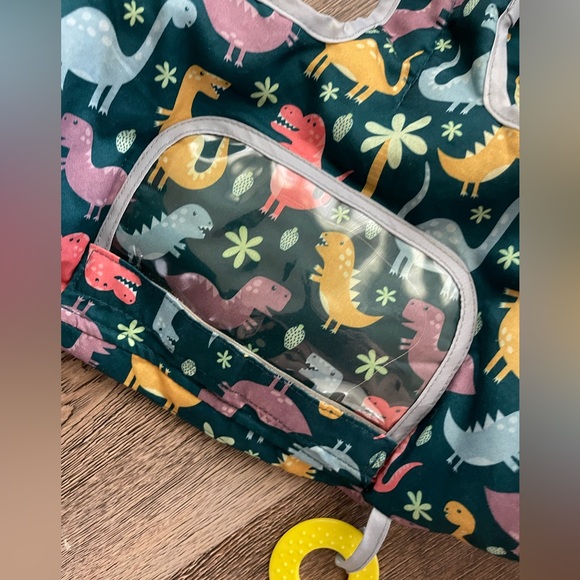 High chair and shopping card cover for kids/babies. Multicolored dinosaurs - Picture 3 of 13